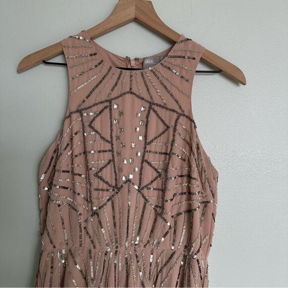 ASOS Pretty Skater Dress With Metal Embellishment - Picture 6 of 10